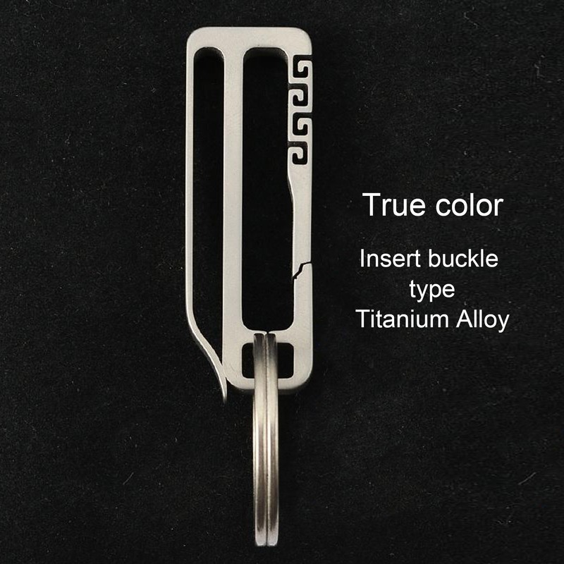 Titanium Alloy Belt Hang Buckle Durable Key Chain Waist Hanging