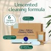 CLEANOMIC Glass and Mirror Cleaning Tablets (6 Pack) - All-Purpose