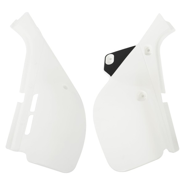 KUAFU Left Right Side Panels Set Fairing Cover Compatible with 1993-2021 Honda XR650 L (Ross White & Shasta White) Replacement for 83620-MY6-920ZB 83520-MY6-920ZB