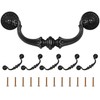 Supkiir 6 Pack Drawer Pulls Handles, 5.5" Hole Center Vintage