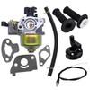 Db30 Carburetor with Gaskets Fuel Line, 22mm Twist Throttle Handle Grips with Grip Cable for 2.8hp Mb165 Mb200 5.5 6.5hp 196 200cc Mini Baja Doodlebug Doodle Bug Db30 Dirt Pit Mini Bike