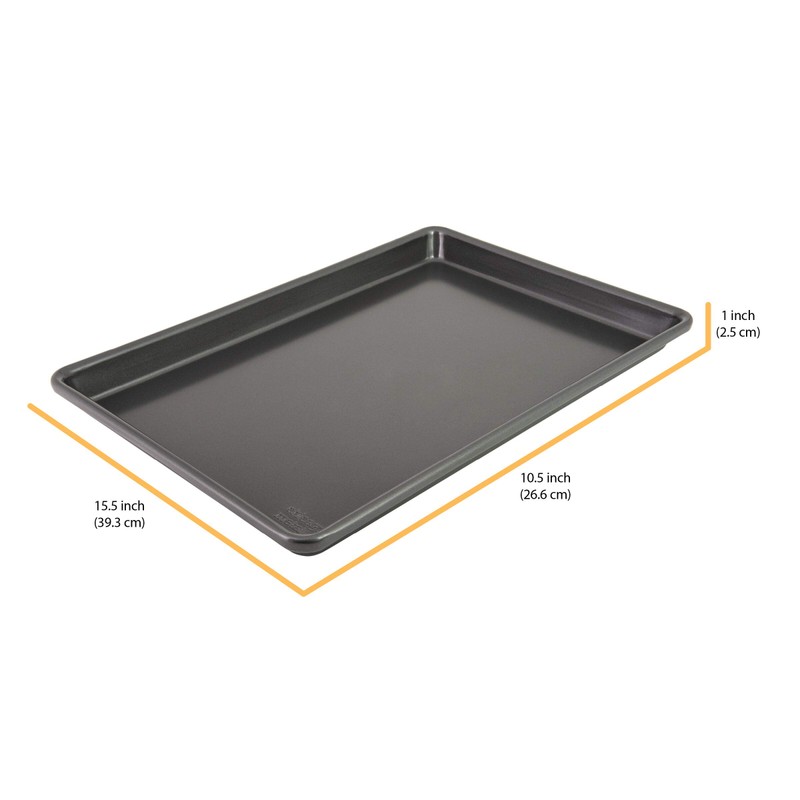 Chicago Metallic Pro Non-Stick Jelly Roll Baking Pan, 15.5-Inch