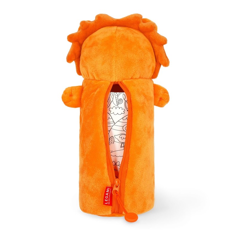 Legami - Super Soft Pencil Case, Lion Theme, Soft Pencil