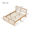 Modern Style Queen Size Solid Wood Platform Bed Frame for