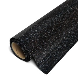 Siser Glitter HTV 20" x 5yd Roll - Iron on Heat Transfer Vinyl (Black)