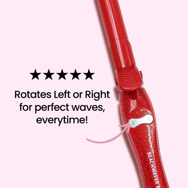 The Beachwaver Co. Beachwaver B1 Rotating Curling Iron - Red