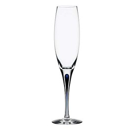 Orrefors Intermezzo Blue 7 Ounce Champagne Flute