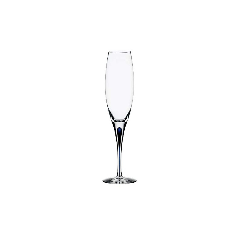 Orrefors Intermezzo Blue 7 Ounce Champagne Flute
