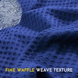 AmyHomie Cooling Blanket King Size, 100% Rayon Derived from Bamboo, Cool Summer Blanket for Hot Sleepers Soft Comfy Waffle Lightweight Blankets for All Seasons(Blue Violet, 108×90in)