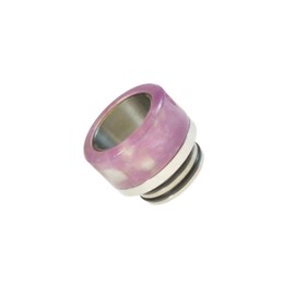 Armerah Abstract 810 Drip Tip eCig Mouthpiece Short/Wide Resin/Steel Single Pink