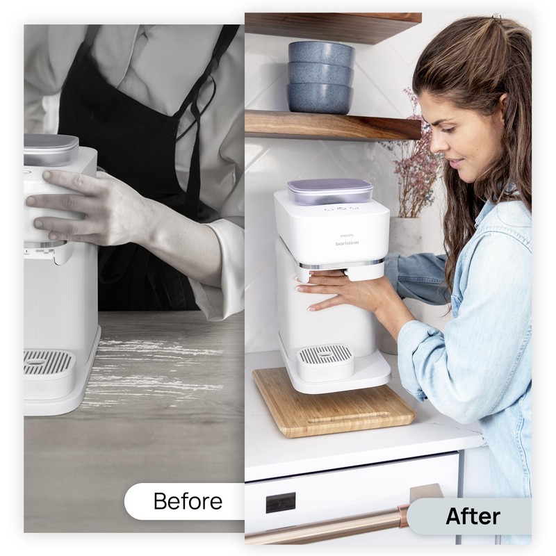 Ibyx Elegant Sliding Tray for Your Coffee Maker & Heavy