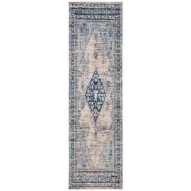Safavieh Classic Vintage Collection CLV113M Oriental Medallion Distressed Runner, 2'3" x 8' , Blue