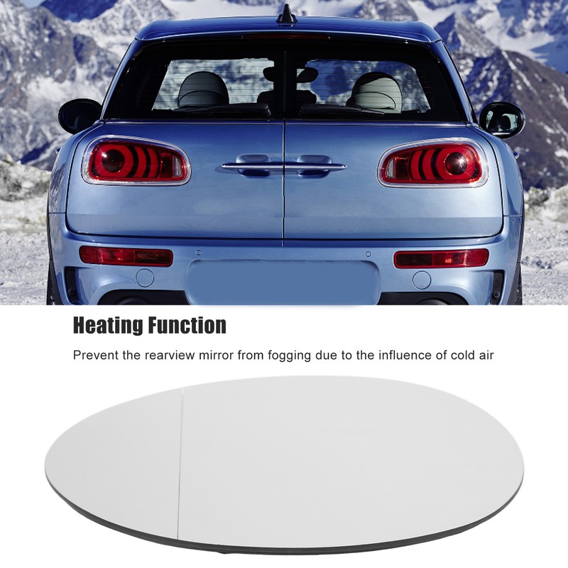 Car Rearview Mirror Glass with Heating Function Clear Visibility Replacement