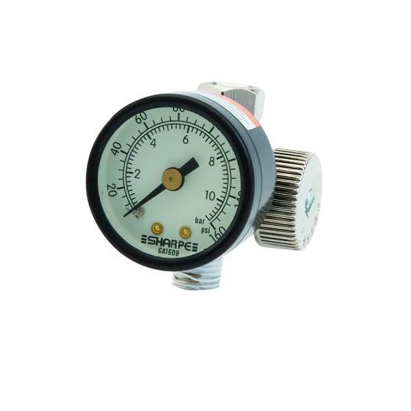 Sharpe 2210 Air Adjusting Valve 24AAV with Gauge, Precision Tapered
