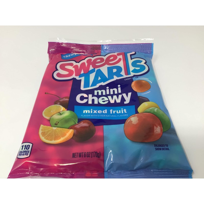 SweeTarts Mini Chewy Candy, Mixed Fruit 6oz, 2-pack