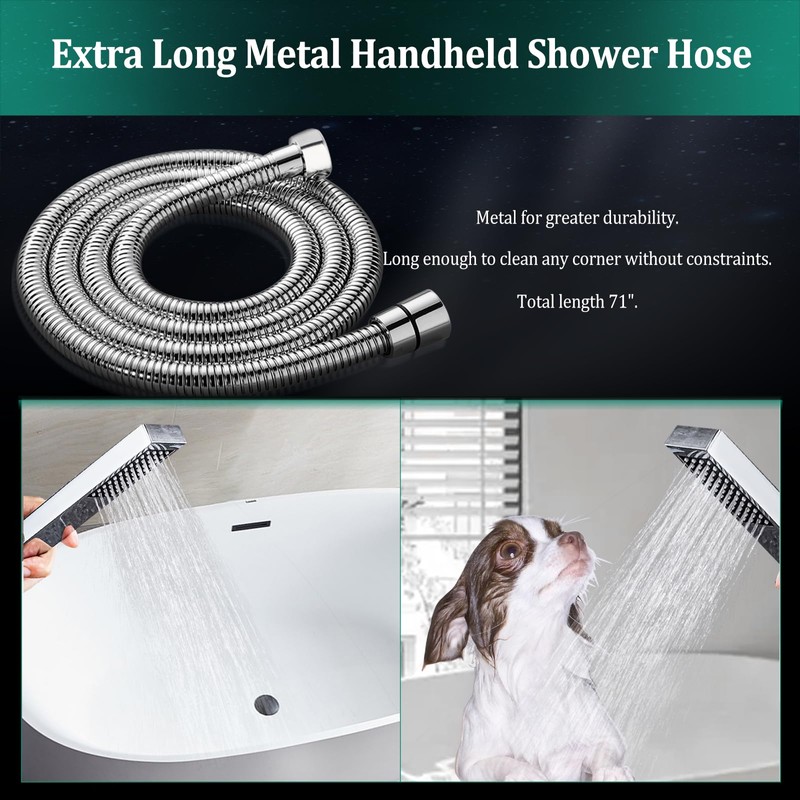 All Metal For California Rain Shower Head with Handheld Spray