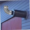 SHINEOFI 2pcs Stainless Steel Elbow Pipe for Chimney Flue Efficient