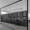 Moyishi One-Way Perforated Black Vinyl Privacy Window Film Electrostatic Adhesive