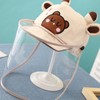 Adjustable Baby Sun Hat Cute Cartoon Infant Outdoor Removable Face