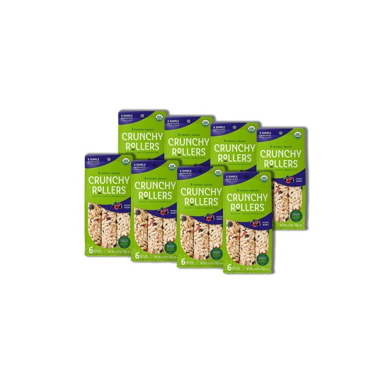 Friendly Grains Crunchy Rice Rollers – Mixed Berry - Delicious