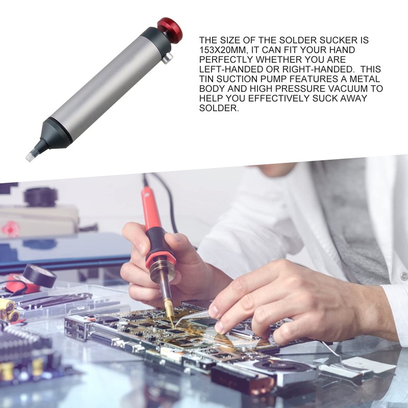 Tin Suction Device Aluminium Alloy Desoldering Pump Picker -02 Professional