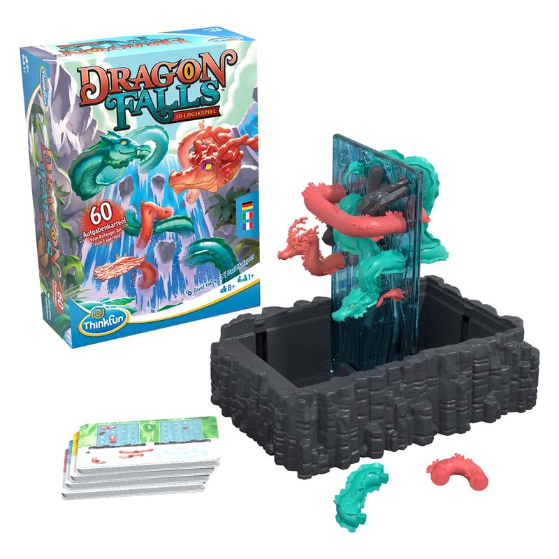 Think Fun ThinkFun Dragon Falls Logic Puzzle Game: Single-Player Problem-Solving