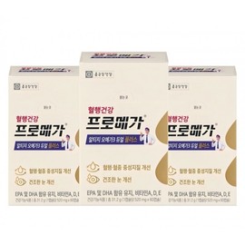 Chong Kun Dang Promega rTG Omega-3 Dual Plus for Blood Circulation Health, 60 Tablets 3 Units (3-Month Supply) 2ea