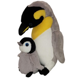 Heunec 501270 Misanimo Penguin with Baby, Multi-Coloured