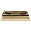Truaire 4 In. X 10 In. 3-Way Brown Floor Register