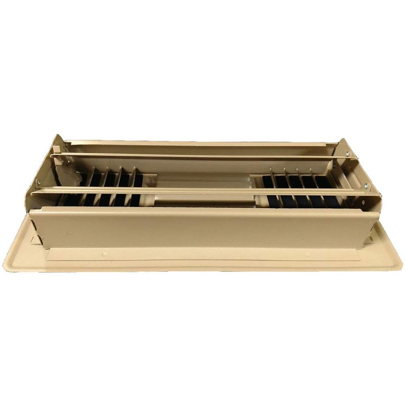 Truaire 4 In. X 10 In. 3-Way Brown Floor Register