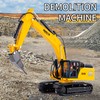 Gemini&Genius Drill Excavator Toy, Demolition Machine Car, Construction Vehicle Toys