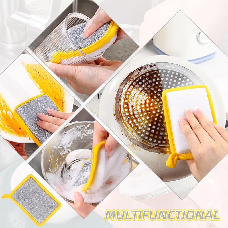 Washing up Sponge, 8Pcs Dish Sponge Double Sided Sponges Washing