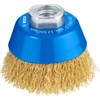 Bosch 1608614020 Crimped Steel Wire Brush M14 x 70mm, Silver