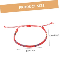 SAFIGLE Men's Adjustable Braided Anklet Cotton Friendship Bracelet String Anklet for Couples Woven Jewelry Fashion Accessory for Family