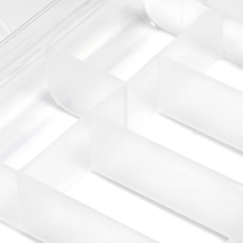 Dritz 1481 Plastic Storage Box with Dividers, Clear