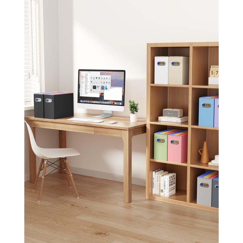 Oterri Cardboard File Organizer Box for Hanging File Folders Letter