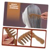 minkissy Sandalwood Comb Set Scalp Massager Detangle Relax for Curly