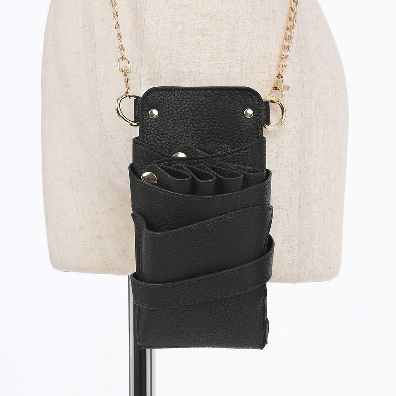 DEEDS Luxury Style Siena with Chain, Black (Grooved), 4-6 Scissor