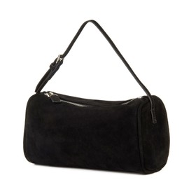 DONNAIN Suede Bag for Women: Leather Handbag Crossbody Shoulder Bags with Retractable Shoulder Strap(Black)