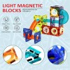 Zummy 49 Pieces Magnetic Tiles Marble Run Game with LED