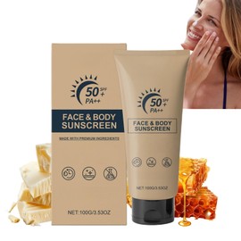 Beef Tallow for Face Sun Cream SPF 50,Face & Body Sun Cream,Grass Fed Beef Tallow Natural Sunscreen,Invisible Ta-llow Balm Instant Sun Protection,Lightweight Sun Balm,Non-Greasy Su-n Cr-eam Protection