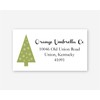 40ct - Christmas Address Labels, Christmas Tree Return Address Labels,