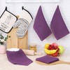 LEIAOLY 100% Cotton Waffle Weave Kitchen Dish Cloths, Ultra Soft