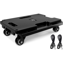 Ronlap Furniture Moving Dolly 4 Wheels Heavy Duty Small Flat Dolly Cart with Wheels Interlocking Furniture Movers Dollies for Moving, 440 Lbs Capacity, 1 Pack, Black