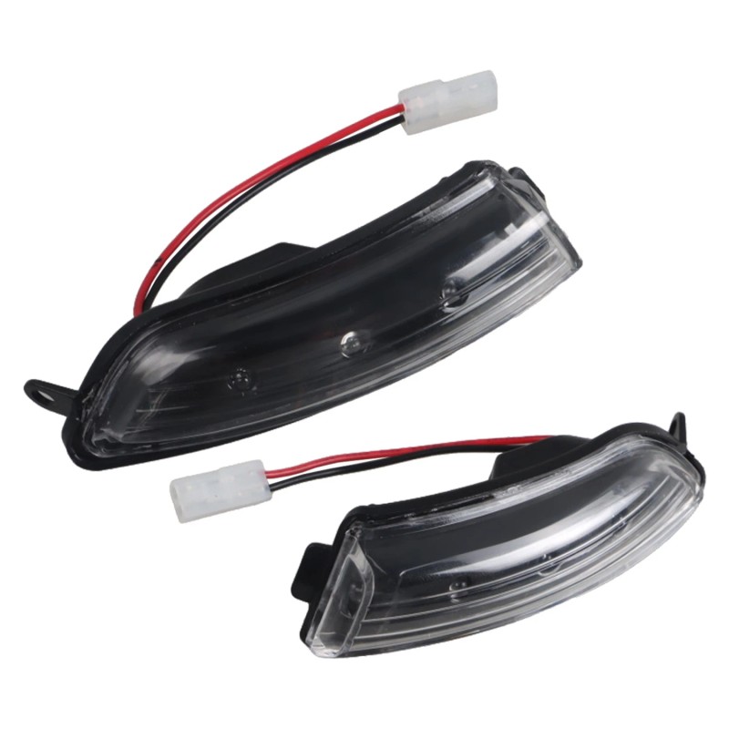 WF-AUTO Clear LED Wing Side Mirror Blinker Turn Signal Lamps