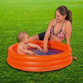 Smart-Planet Baby Pool - Mini Children's Paddling Pool 100 cm Small Pool for Bathing for Babies and Toddlers - Inflatable Swimming Pool for Paddling