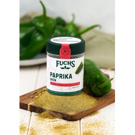 Fuchs Spices - Ground Pepper Green - Mild Pepper Note for Asian Dishes or Rice Pans - Natural Ingredients - 55 g in Reusable, Recyclable Tin