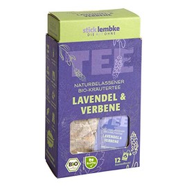 Natural Organic Herbal Tea Lavender & Verbena 12 x 2.5 g Organic Pack of 12