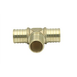 Brass Fittings Reducing Tee Fitting for PEX Pipe Fittings Brass on all sides