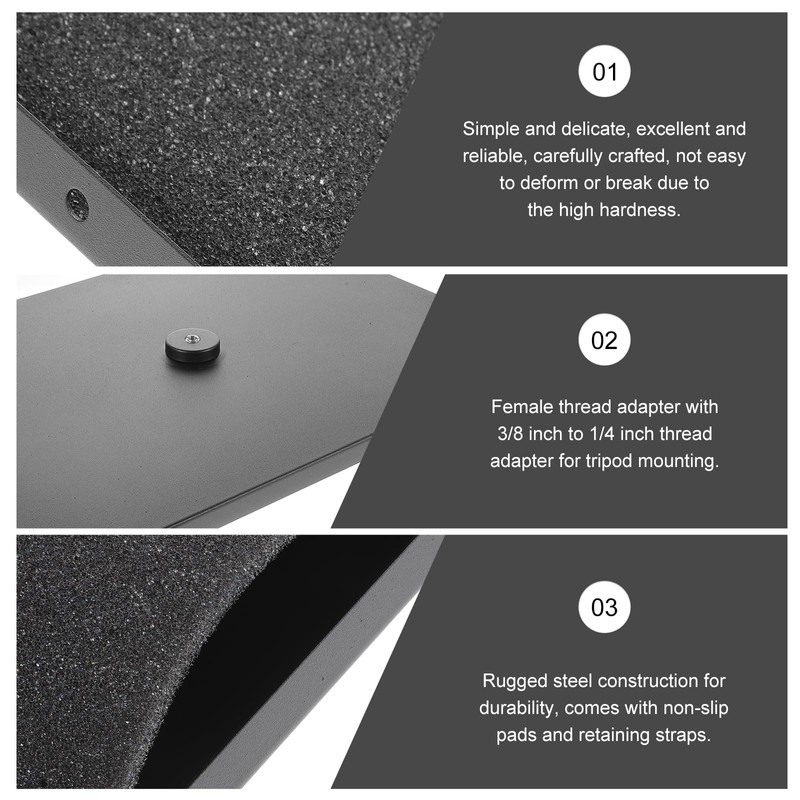 POPETPOP Projector Stand Tray Plate Fits 1/4" to 3/8" Screws